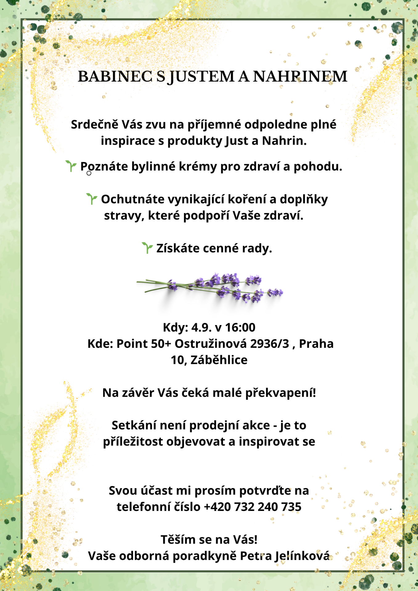 Pozvánka na povídání s Justem a Nahrinem